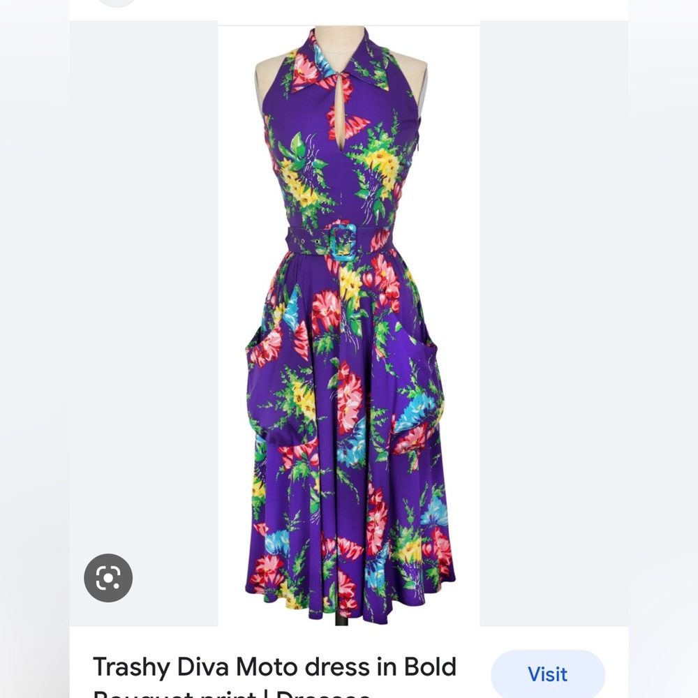 Trashy Diva Bold Bouquet Moto Dress